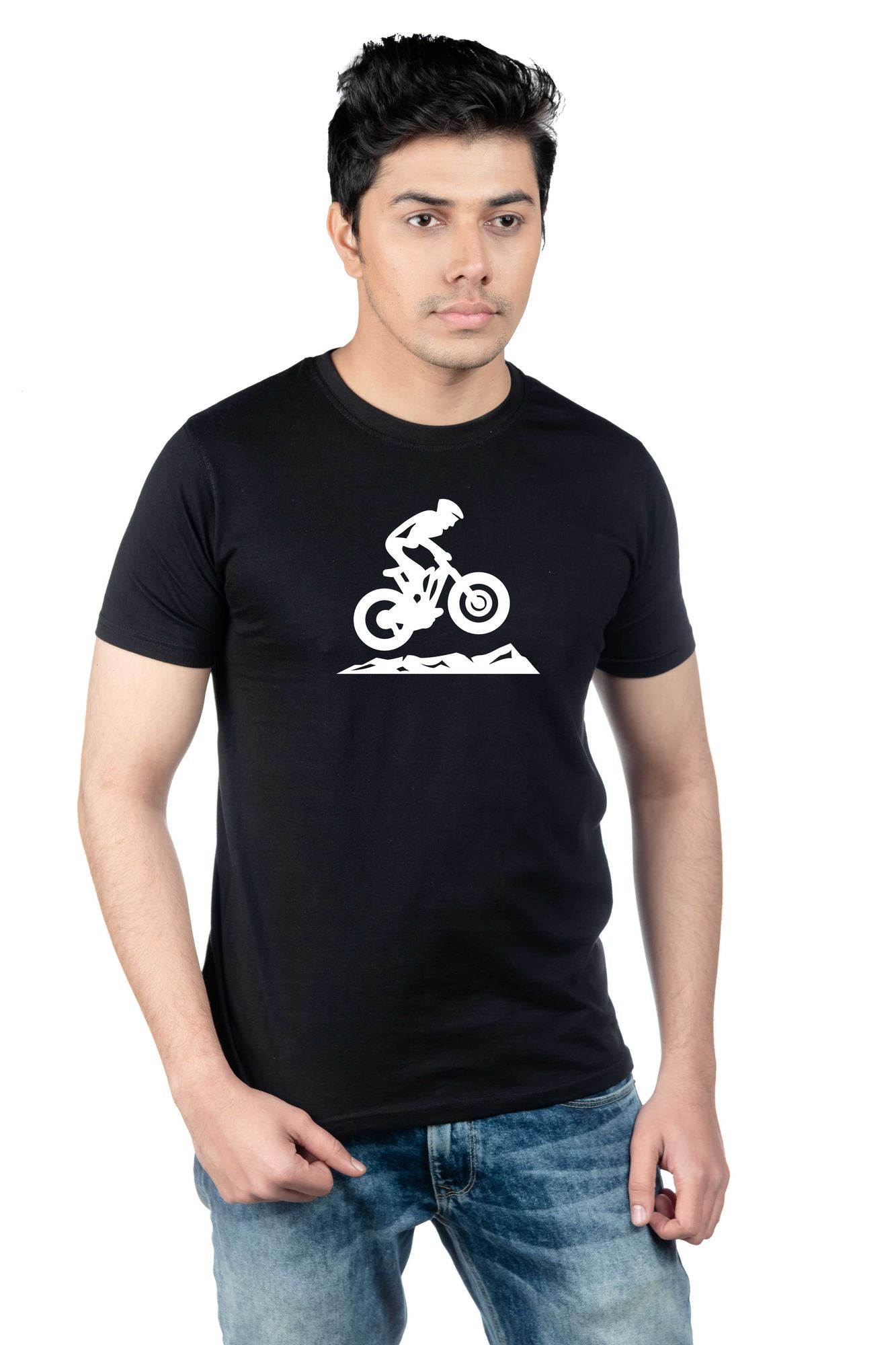 Chombooka Cycle Men Half Sleeves T-Shirts